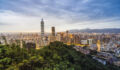 Asian asset owners ramp up global sustainability investments Taipei skyline from Elephant Mountain at sunset