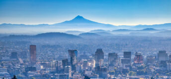 Aerial view of Portland, Oregon