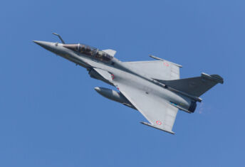 Investor group calls for feedback on responsible defence guidance Picture of a French air force jet