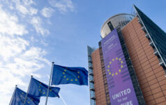 Exterior view of the European Commission headquarters in Brussels, Belgium on January 14, 2025.