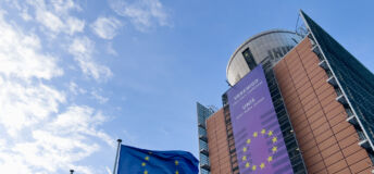Exterior view of the European Commission headquarters in Brussels, Belgium on January 14, 2025.