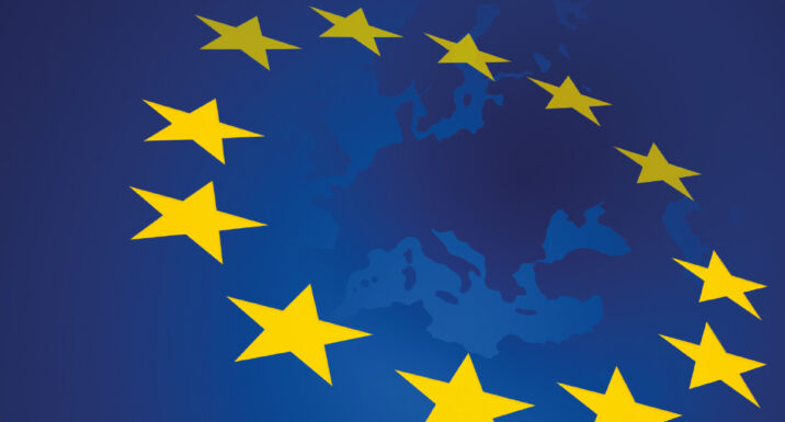 Investors push back against EUDR’s proposed leather removal Image of the European Union flag laid over a map of Europe.