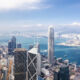 Aerial view of Hong Kong.