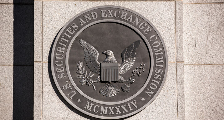 SEC issues warning to investors on Climate Action 100+ SEC logo on building