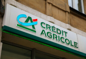 Crรฉdit Agricole launches natural capital unit with Amundi hire Credit Agricole bank sign in Poland