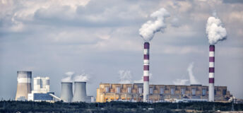 Environmental degradation in coal-fired power station in Belchatow, Poland