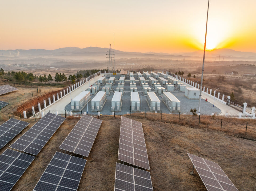 Getty, Energy storage power station in the morning Getty, Energy storage power station in the morning